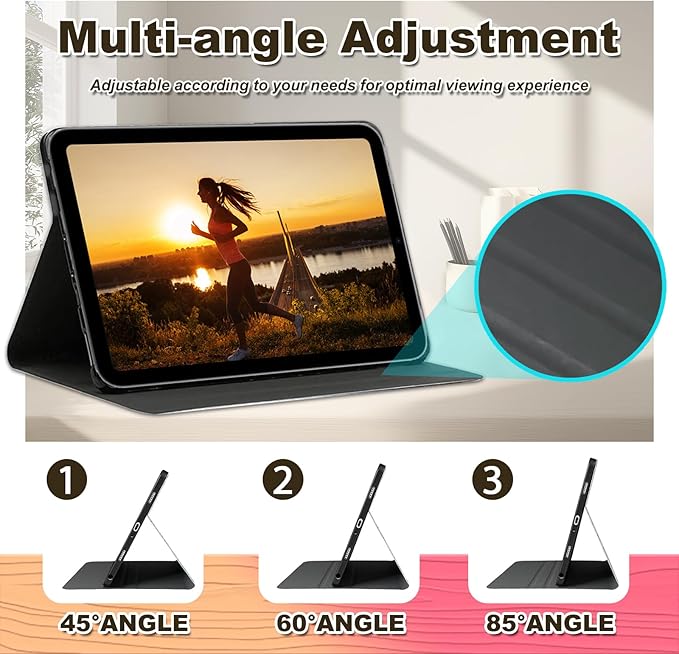 Case for Amazon Fire HD 8 &amp 8 Plus Tablet (12th/10th Gen 2024/2022/2020) Multi-Angle Viewing Leather Smart Stand Back Cover with Auto Sleep Wake Jesus