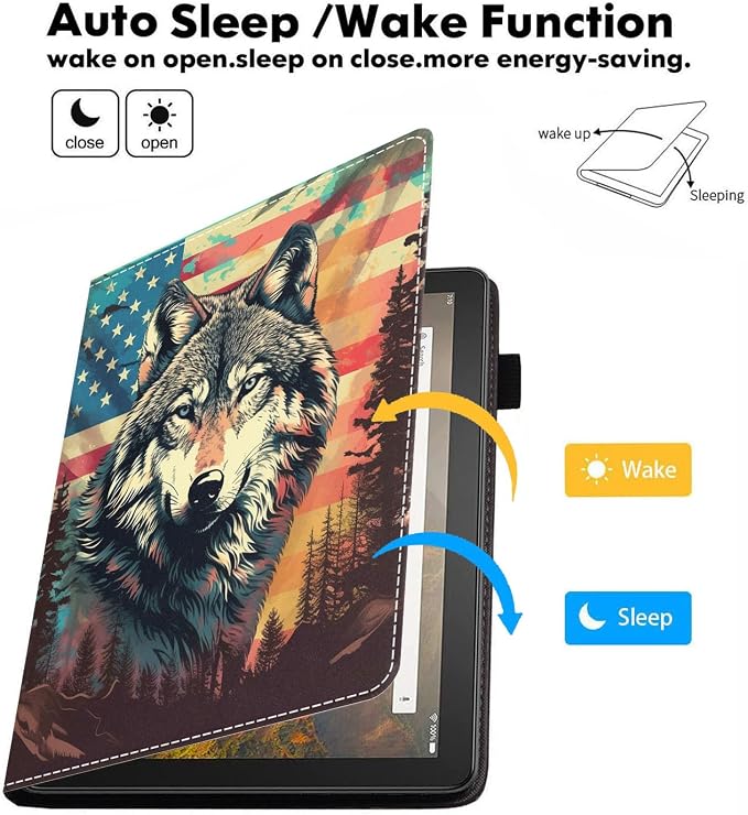 American Flag Wolf