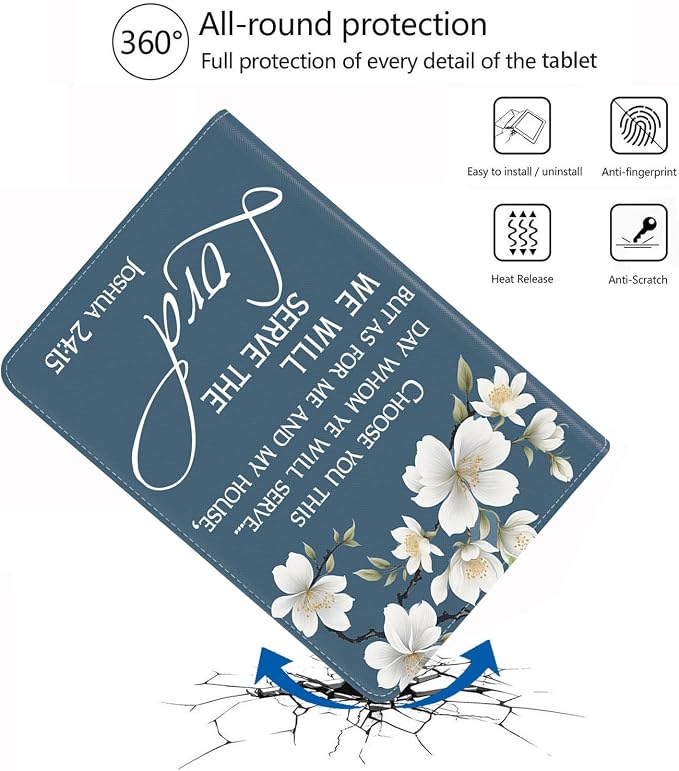Floral Quote Bible Verse Joshua 24:15