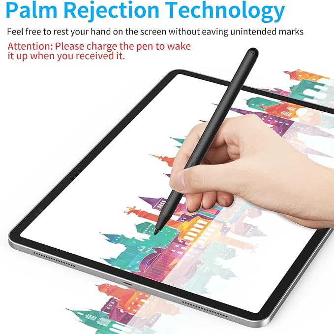 Stylus Pen for HP Omnibook Digital Pen for HP Envy Pavilion Specter x360 Touch Screen Devices Rechargeable MPP 2.0 Tilt with 4096 Pressure Sensitivity Palm Rejection Fast Charging