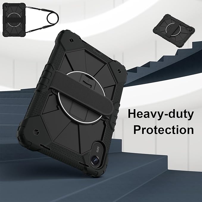 Case for Xiaomi Redmi Pad 2 Pro 12.1 inch (2025) TabletHeavy Duty Cover Rugged Shockproof Protective Case w/Kickstand Cover for Redmi Pad 2 Pro 12.1 inch (Black)