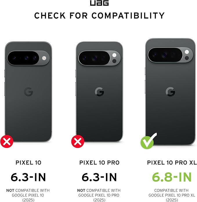 URBAN ARMOR GEAR UAG Made for Google Pixel 10 Pro XL Screen Protector Glass Shield - Anti-fingerprint Ultra Clear HD Shatter Proof Tempered Class