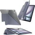 MAGEASY Case for 2025 M3 &amp 2024 M2 iPad Air 11 - Folio Case with Multi-fold Multi-Angle Stand Apple Pencil Holder Stain-Resistant - Facet | Alaskan Blue