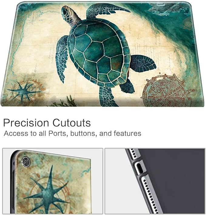 for Kindle Fire HD 8 &amp Fire HD 8 Plus Tablet (12th/ 10th Generation 2024/2022/2020 Release) Case with Pen Holder &amp Auto Wake/Sleepd Shockproof Stand Protective CoverTurtle