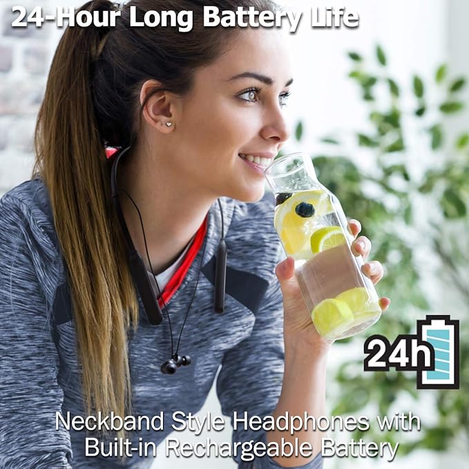 JVC Air Cushion Wireless Earbuds Headphones Bluetooth 5.0 Water Resistant IPX4 Long Life Battery (up to 24 Hours) 3-Button Remote with mic - HAFX41WB Black Medium