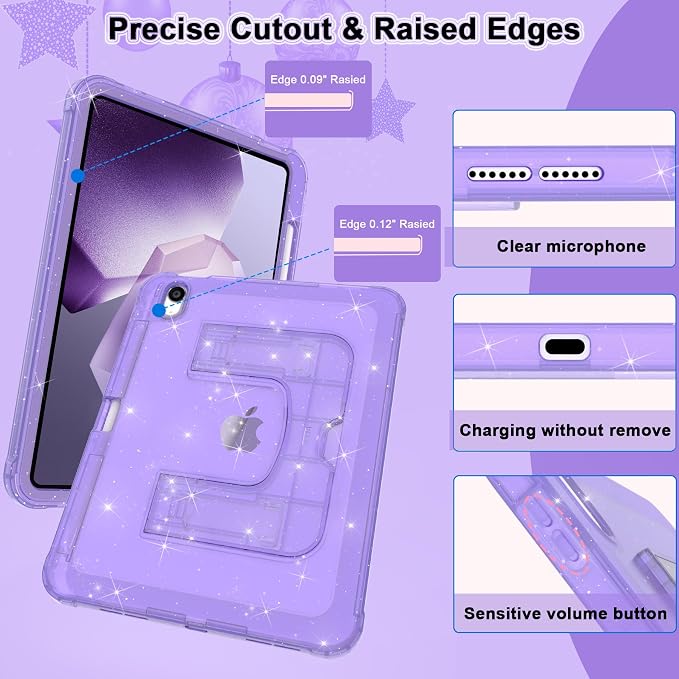 14 Purple Glitter