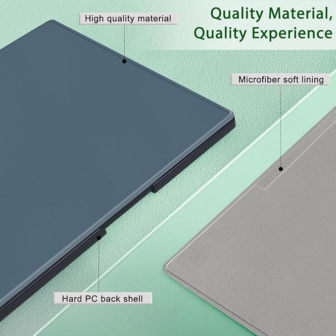 Case for Remarkable Paper Pro Tablet 11.8 (Released in 2024) Hard Back Shell Protective Book Folio Cover with Built-in Pen Holder with Auto Sleep/Wake Function.