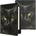 Case for All-New Kindle Paperwhite 12th Generation 7 inch 2024 &amp Kindle Colorsoft Signature Edition 2024 Lightweight Protective PU Leather Smart Stand Cover with Auto Wake Sleep - Black Cat