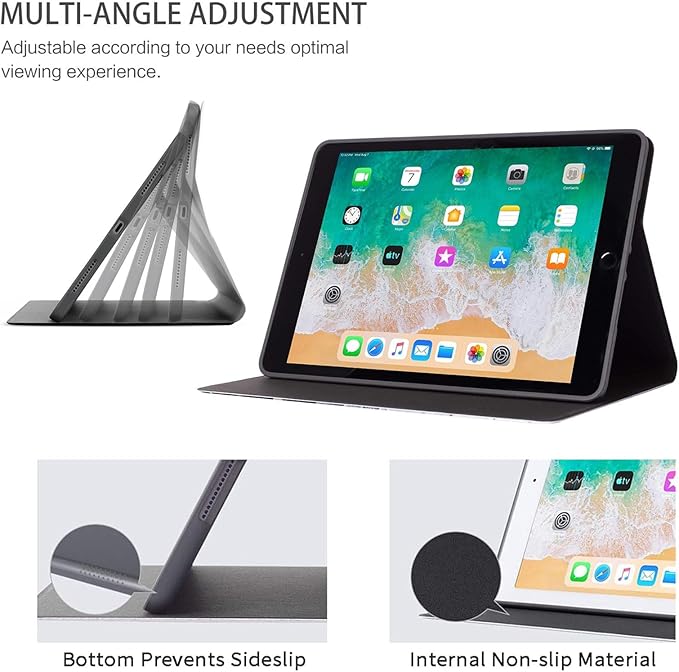 Case for iPad Air (3rd Gen) 10.5 2019 / iPad Pro 10.5 2017 Protective Tablet Cover with Adjustable Stand and Magnetic Auto Wake/SleepLife Tree