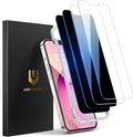 UNBREAKcable 4PCS Screen Protector for iPhone 13-2 Privacy Tempered Glass+2 Clear Glass Double Shatterproof [Easy Installation Frame] [9H Hardness] [Case Friendly] Anti-Scratch for iPhone 6.1 inch