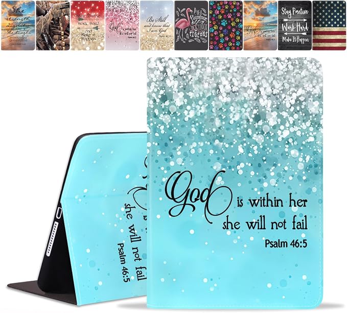 Blue Glitter Quote Bible Verse Psalm 46:5