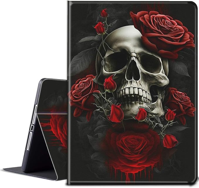 Red Rose Skull