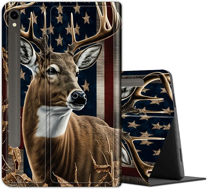 Deer with American Flag