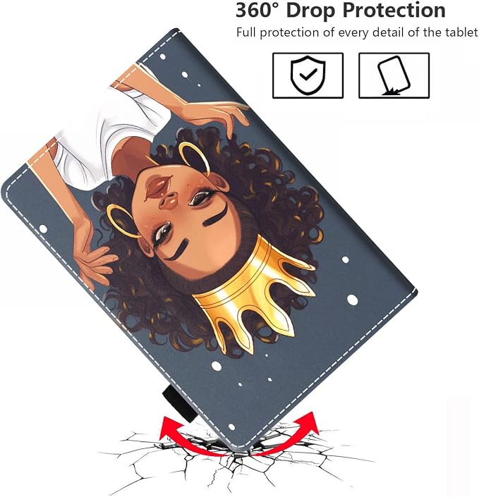 African American Girl Wearing Crown