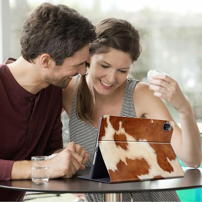 Cow Hide Animal Print Brown
