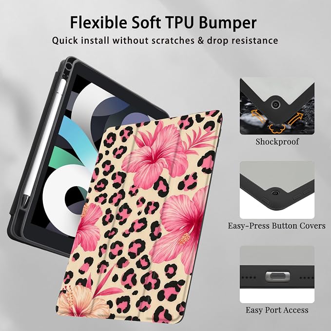 B-Leopard Print Flower