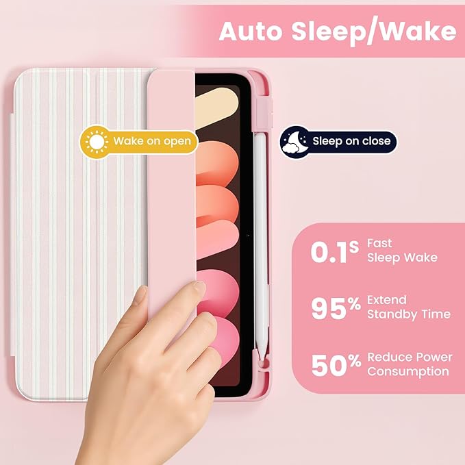 Case Compatible with iPad (A16) 11th Generation 11 Inch 2025/10th Generation 10.9 Inch 2022 Shockproof Hybrid Slim Stand Cover with Clear Back Shell &amp Pencil Holder Auto Wake/Sleep Z014