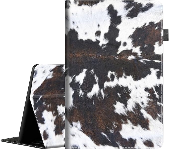 Case for All-New Amazon Fire Max 11 Tablet (13th Generation 2023 Release) Multi-Angle Stand Smart Protective Cover with Auto Wake/Sleep Cowhide Brown Black Cow