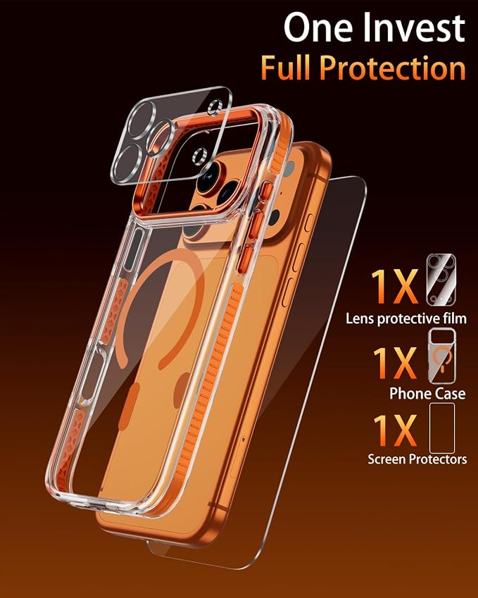 Clear Orange non-slip