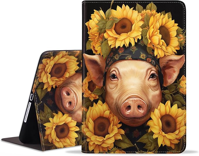 Pig and Sunflowers