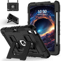 for iPad Air 11 Inch M4/M3 (2026/2025) / M2 (2024) iPad Air 5th (2022) / 4th Generation (2020) 10.9 InchMilitary Grade Shockproof iPad Case Air 11 Inch with Pencil Holder Black