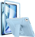 Soke Case for iPad Air 13-Inch M4 2026 M3 2025 &amp M2 2024with Built-in Screen Protector and Kickstand Rugged Full-Body Heavy Duty Protective Cover for Apple iPad Air 13 - Sky Blue