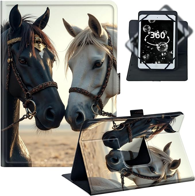 Cute Brown White Horse