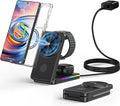 Wireless Charger for Samsung 3 in 1 Charging Station for Samsung - Magnetic Android Charging Station for Galaxy S26 Ultra/Z Fold/Flip &amp Buds4 Pro - Nightstand Organizer &amp Bedside Charger for