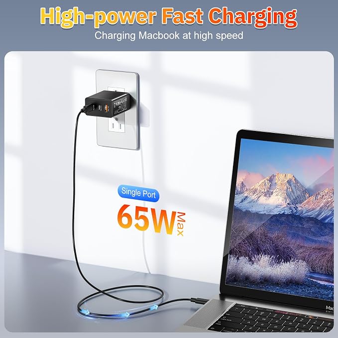Dual C Ports+ USB A Port-Black