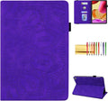 Case for Amazon Fire Max 11 (2023) Techcircle Stylish Mandala Embossed PU Leather Folio Stand Soft TPU Back Cover Slim Lightweight Elastic Band Protective Case with Pen Holder &amp Card Slots Purpl
