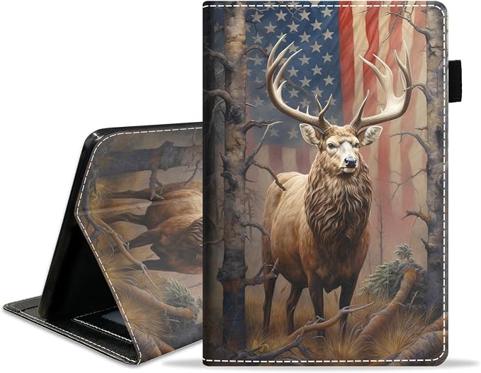 Deer with American Flag
