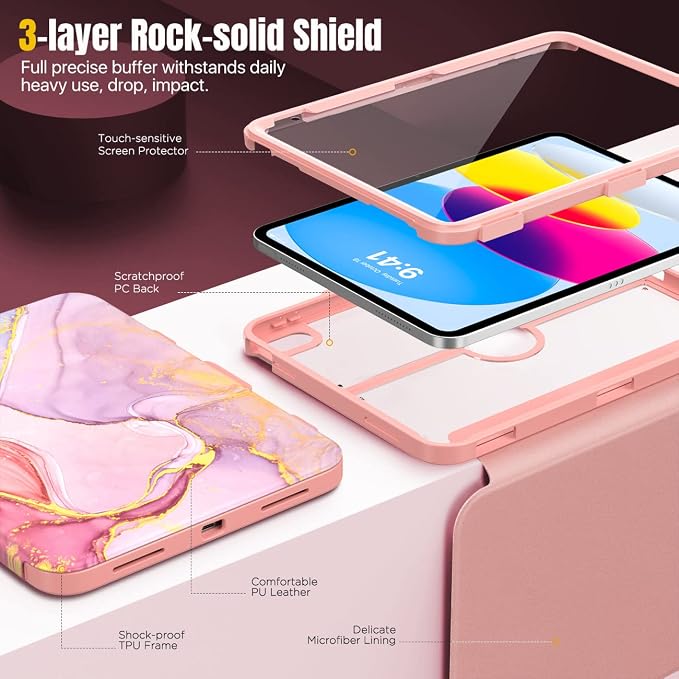 light pink gold marble