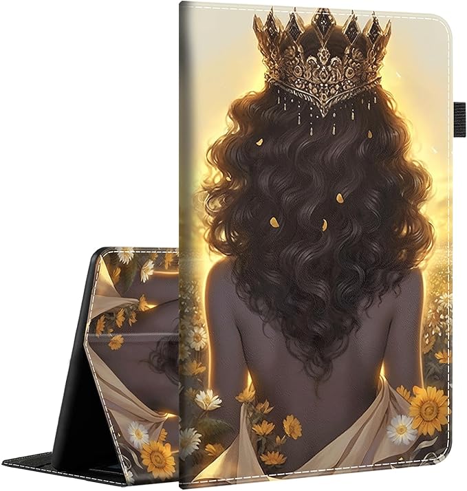 Case Fits Amazon Kindle Fire HD 8 &amp 8 Plus Tablet (12th Generation/10th Generation 2022/2020 Release) 8 Multi-Angle Smart Stand Cover Auto Sleep/WakeCrown Queen