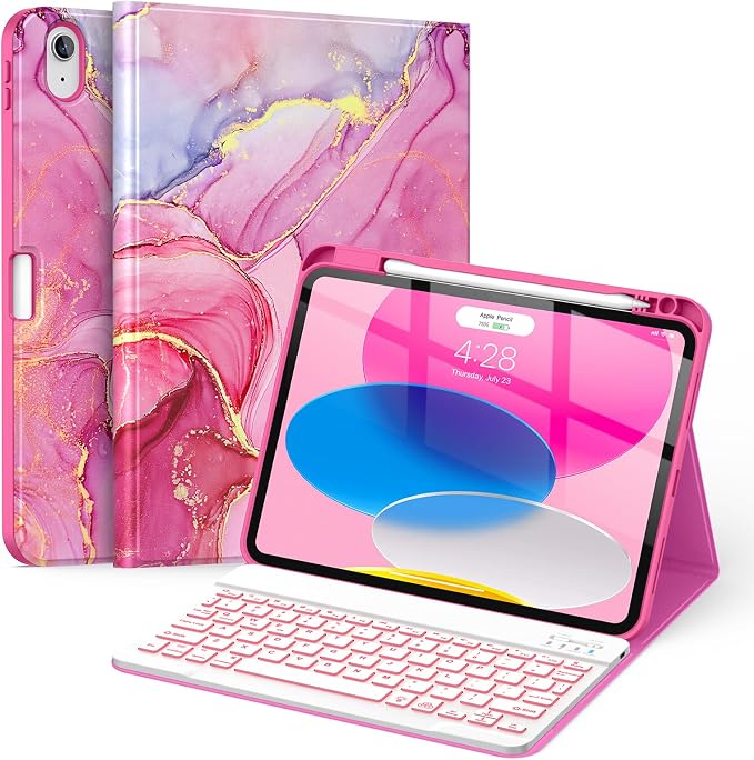A-HotPink Marble