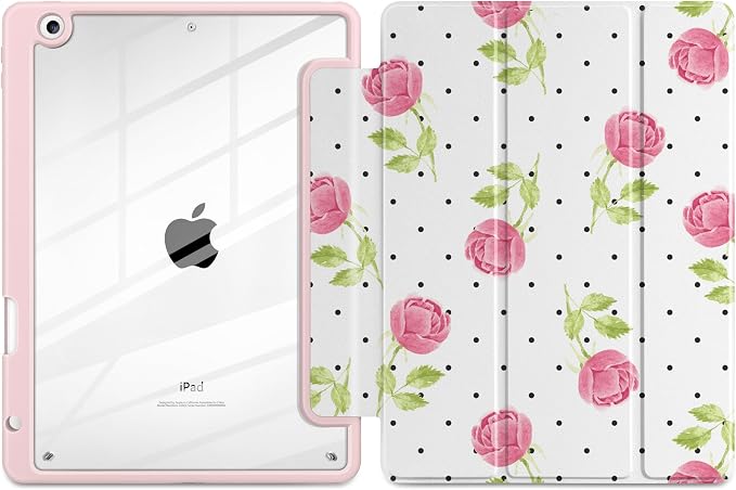 Watercolor Roses & Polka Dots