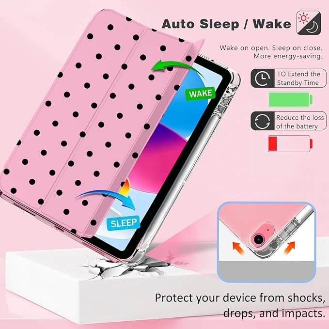 Black Polka Dots Pink