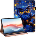 Case for Amazon Fire HD 10 and 10 Plus Tablet (13th/11th Generation 2023/2021 Release) with Multi-Angle Stand and Pen Holder Blue Owl