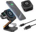 3 in 1 Charging Station for Apple Devices Magnetic Wireless Charger for iPhone 17/16/15/14/13/Air Pro/Max/Plus AirPods and Apple Watch Charging Foldable Travel Charger for Multiple Devices