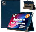 Case Cover for Callsky-Pro ‎Ctab 14 inch KONXISA Tablet Case with Magnetic Adsorption PU Leather Folding Protective Cover with Pen Holder Anti-ScratchShockproof and ProtectionTablet Sleeve Blue
