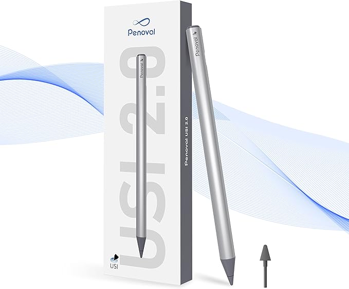 Penoval USI2.0 Stylus Pen for Chromebooks - 4096 Levels Pressure for Lenovo ASUS HP Chrome Devices &amp Google Pixel Tablet