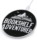 Bookshelf Adventurer Phone Charger Magnetic Charging Pad Anti-Slip with USB Cable