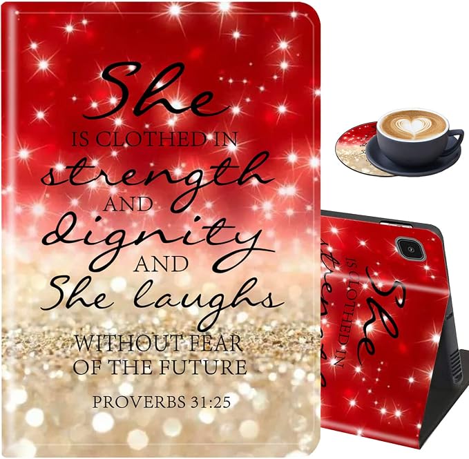 Red Glitter Quote Proverbs 31-25