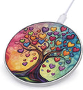 Love Heart Life Tree Wireless Charger Anti-Slip Wireless Charging Pad Slim Charger Mat for Men Women