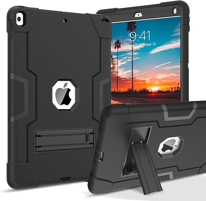 BENTOBEN for iPad Air 3 2019 Case iPad Pro 10.5 2017 Case 3 Layers Heavy Duty Rugged Shockproof Kickstand Sturdy Protective Tablet Cover for iPad Air 3rd Generation/iPad Pro 10.5 2017 Black
