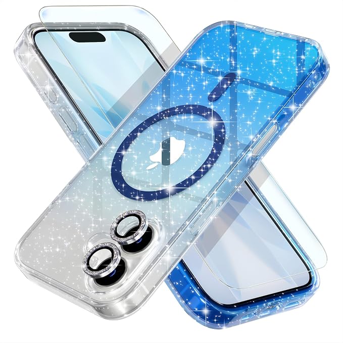 Glitter Clear/Blue