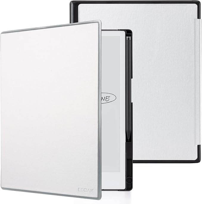 CoBak Case for Remarkable 2 Paper Tablet - Lightweight and Protective Book Folio Cover with Built-in Pen Holder - for 10.3 2020 ReleasedSilver