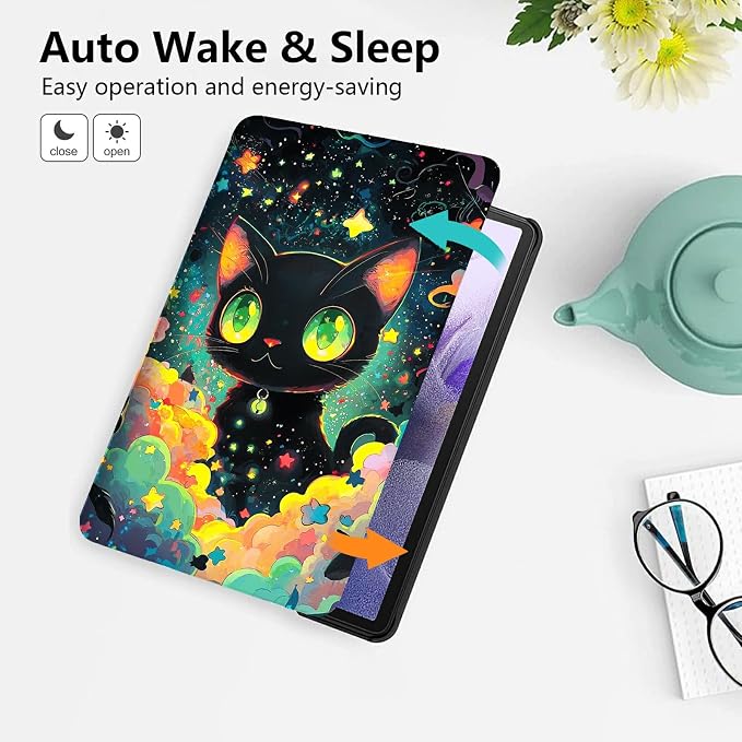 Black Cat With Green Eye