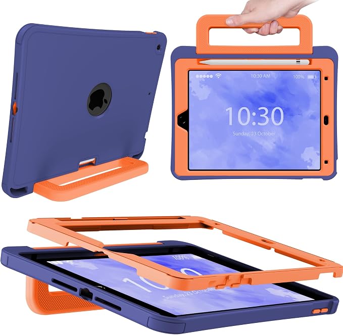 Navy Blue-Orange