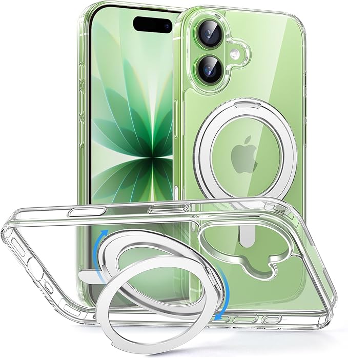 MAGIC JOHN for iPhone 17 Case [Camera Control Button] [Compatible with MagSafe] Scratch-Resistant Cover Military-Grade Shockproof Magnetic Phone Case for iPhone 17 Clear