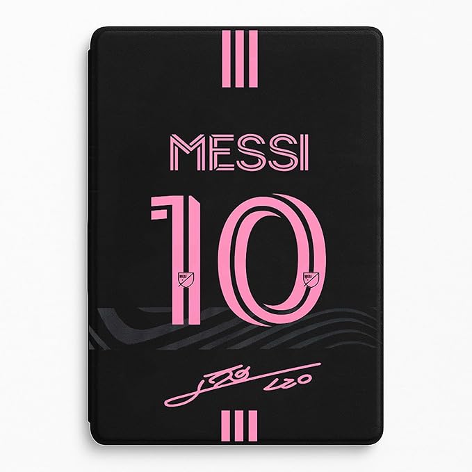 ZERMU Case for iPad (A16) 11th/10th Generation 11''/10.9'' (2025/2022) Mess%i #10 Miam%i Soccer Shockproof Magnetic Cover [Auto Sleep/Wake] with Pencil Holder